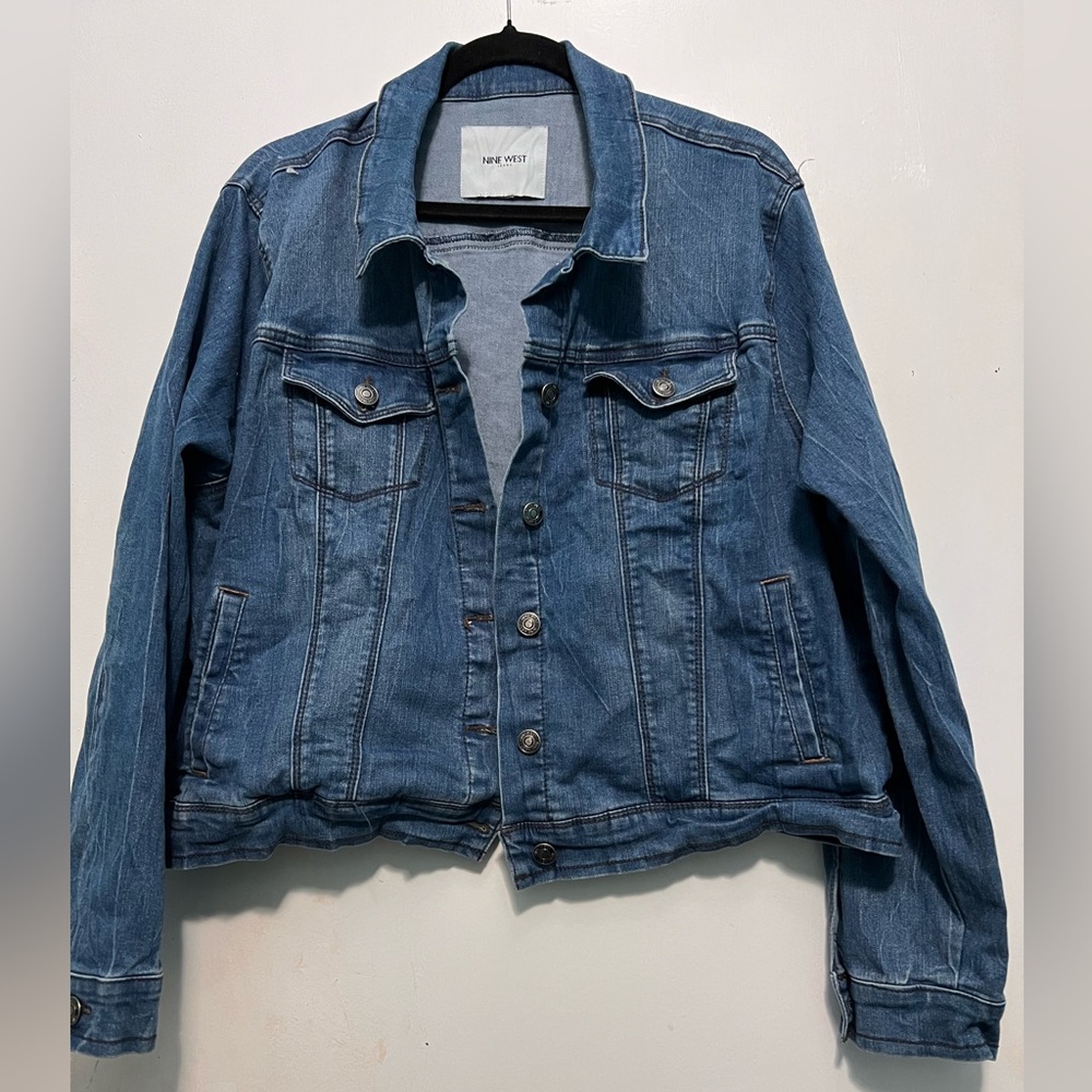 Nine West Classic Blue Denim Jacket